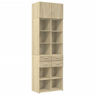 Opbergkast 70x42,5x225 cm bewerkt hout sonoma eikenkleurig - thumbnail