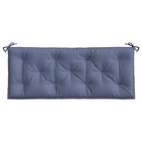 VidaXL Tuinbankkussens 2 st 120x50x7 cm oxford stof marineblauw - thumbnail