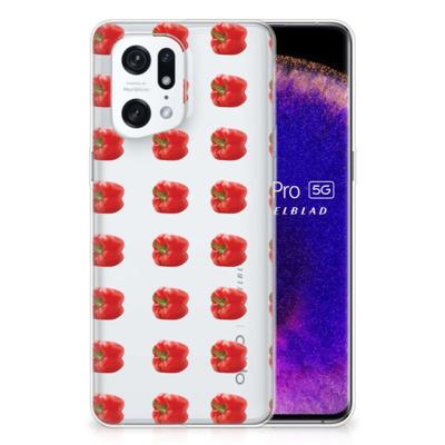 OPPO Find X5 Pro | Siliconen Case | Paprika Red