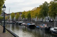 Alexsar Art Tuinschilderij smalle haven 70x50cm - thumbnail