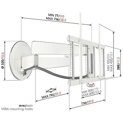 Vogel'S TVM 7655 DESIGNMOUNT TV beugel Wit Vogel'S TVM 7655 DESIGNMOUNT TV beugel Wit