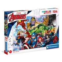 Marvel Clementoni legpuzzel super color avengers, 104st. - thumbnail