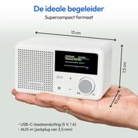 Mini Radio - MEDION - DAB/FM - Mono 2W RMS - Wit - thumbnail
