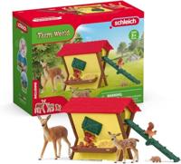 Schleich farm world de bosdieren voeren 42658 - thumbnail