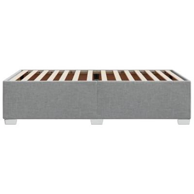 Bedframe zonder matras 80x200 cm stof lichtgrijs