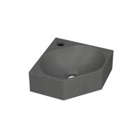 INK Matrix hoekfontein - 27x27x10cm - 1 kraangat - Quartz grijs 3404342 - thumbnail