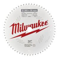 Milwaukee Cirkelzaagblad voor Hout | Ø 305mm Asgat 30mm 60T - 4932471321 - thumbnail