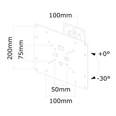 Neomounts Wandsteun FPMA-W115 bevestiging