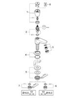 GROHE Costa S toiletkraan laag chroom 20405001 - thumbnail