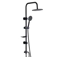 Douchekolom Fontastock Zwart Roestvrij staal ABS - thumbnail