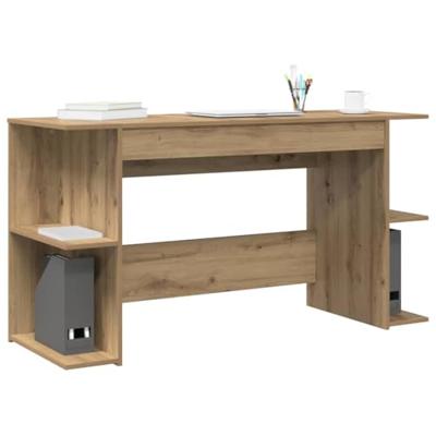Bureau met plank Anders met opslag artisanaal eikenkleurig Bewerkt hout