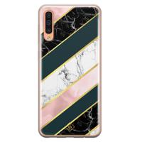 Samsung Galaxy A50/A30s siliconen hoesje - Marble stripes - thumbnail