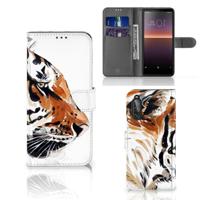Hoesje Sony Xperia 10 II Watercolor Tiger - thumbnail