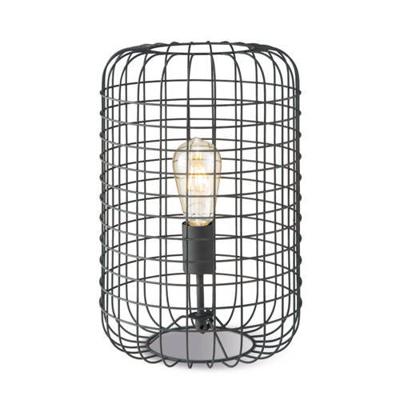 Light depot - tafellamp Netting 26 - zwart rooster metaal - Outlet Light depot - tafellamp Netting 26 - zwart rooster metaal - Outlet