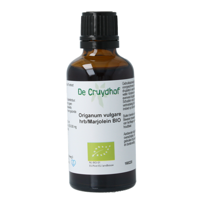 Cruydhof Origanum vulgare herb / marjolein tinctuur bio 50 Milliliter Cruydhof Origanum vulgare herb / marjolein tinctuur bio 50 Milliliter