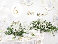 Witte Servetten met gouden hartjes 20 stuks - thumbnail