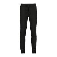 CoolCat Junior slim fit joggingbroek Cedric met tekst zwart - thumbnail