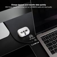 NANOCABLE 10.01.5001 - USB 4 Gen 3x2 40Gbps 5A/240W, USB-C naar USB-C, compatibel met Thunderbolt 3 en Thunderbolt 4, tot 8K bij 60Hz, zwart, 1 meter - thumbnail
