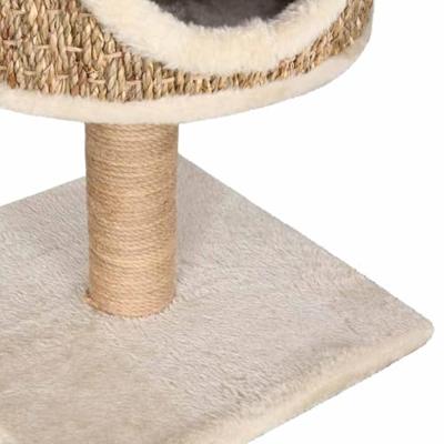 Kattenmeubel met huis en krabpaal 52 cm zeegras Kattenmeubel met huis en krabpaal 52 cm zeegras