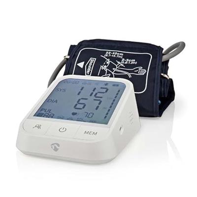 Nedis BTHBP10WT Smartlife Bloeddrukmeter Arm Bluetooth® Lcd-scherm 22 - 42 Cm Aanduiding Van Stil Houden / Detectie Van Onregelmatige Hartslag / Detectie Voor Het Dragen Van Armband Wit