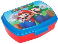 Broodtrommel Super Mario Plastic Rood Blauw (17 x 5.6 x 13.3 cm) - thumbnail