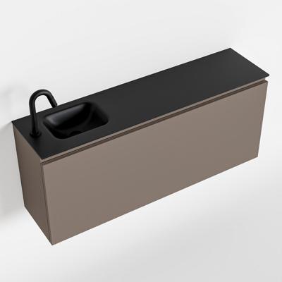 MONDIAZ OLAN 120cm toiletmeubel smoke. LEX wastafel urban links 1 kraangat MONDIAZ OLAN 120cm toiletmeubel smoke. LEX wastafel urban links 1 kraangat