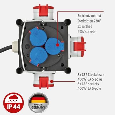 Brennenstuhl 1153680100 CEE-stroomverdeler 400 V 16 A - thumbnail