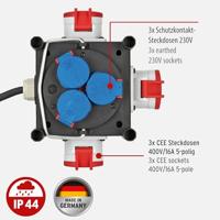 Brennenstuhl Compacte rubberen stroomverdeler BSV 3 LS E/16 2 IP44 1 meter stekkerdoos - thumbnail