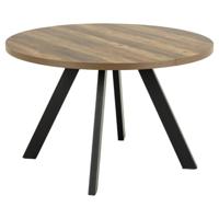 Bendt Uitschuifbare Ronde/Ovale Eettafel 'Lauge' Eikenlook, 120-210 x 75cm - thumbnail