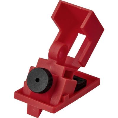 Sygonix SY-6872680 Vergrendeling 28.9 mm Rood Leistungsschalter Klemme 16.5x12mm