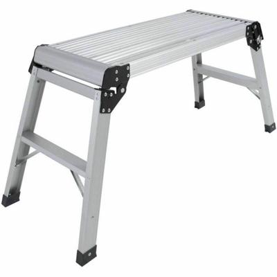DEFPRO aluminium trede - Opvouwbaar met antislipvoetjes - Afmetingen: 90 x 30 cm - Hoogte: 49,5 cm