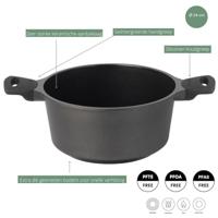 Sola Braadpan met deksel Ceramic Deluxe - Inductie geschikt - Keramische anti-aanbaklaag - ø 24 cm - thumbnail