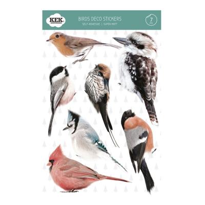 KEK Amsterdam muursticker vogel (set van 6)