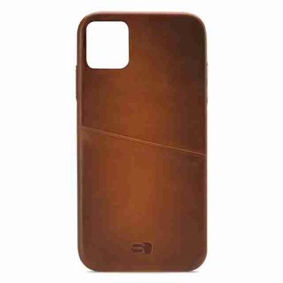 Senza Desire Leather Cover with Card Slot Apple iPhone 11 Pro Max Burned Cognac Senza Desire Leather Cover with Card Slot Apple iPhone 11 Pro Max Burned Cognac
