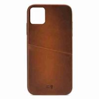 Senza Desire Leather Cover with Card Slot Apple iPhone 11 Pro Max Burned Cognac - thumbnail