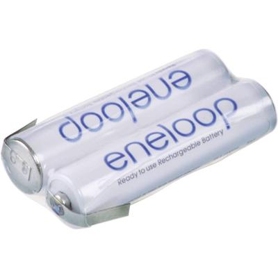 Panasonic eneloop Reihe F1x2 Accupack Aantal cellen: 2 Batterijgrootte: AAA (potlood) Z-soldeerlip NiMH 2.4 V 750 mAh Panasonic eneloop Reihe F1x2 Accupack Aantal cellen: 2 Batterijgrootte: AAA (potlood) Z-soldeerlip NiMH 2.4 V 750 mAh