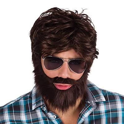 Boland Pruik met baard en snor
