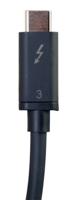 C2G 0,5m USB-C naar USB-C Thunderbolt 3 100 Watt vermogen Delivery en Data Transfer Lead Geschikt voor gebruik met Galaxy S10, MacBook Pro, iPad Pro, Dell Latitude - thumbnail