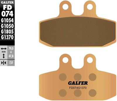 GALFER remblokken "fd074" brake pad fd074 g1370 sintered metal
