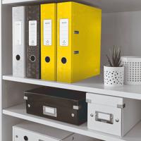 Ordner leitz wow 180° gelamineerd 80mm a4 geel | 10 stuks - thumbnail