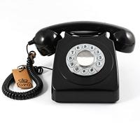 GPO 746 Retro PUSH BUTTON Telephone BLACK - thumbnail