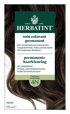 Herbatint Permanente Haarkleuring 4N Kastanje Herbatint Permanente Haarkleuring 4N Kastanje