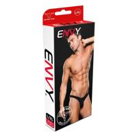 Tanga Lowrise Zip Envy Zwart M/L - thumbnail