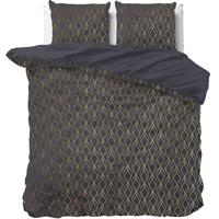 Sleeptime Flow Dekbedovertrek Zwart-2-persoons (200 x 200/220 cm) - thumbnail