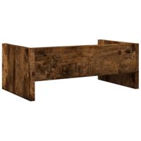 VidaXL Monitorstandaard 42x24x16 cm bewerkt hout gerookt eikenkleurig - thumbnail