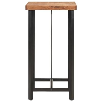 Bartafel 55x55x107 cm massief acaciahout en ijzer