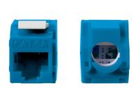 Monoprice Cat6A RJ-45 Toolless 180-graden Keystone, Blauw (115666) - thumbnail