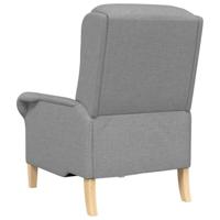 Fauteuil Lichtgrijs 76 x 94 x 102 cm Stof - thumbnail