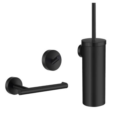 Toiletset Accessoires Smedbo Smart Pack Home Mat Zwart Toiletset Accessoires Smedbo Smart Pack Home Mat Zwart