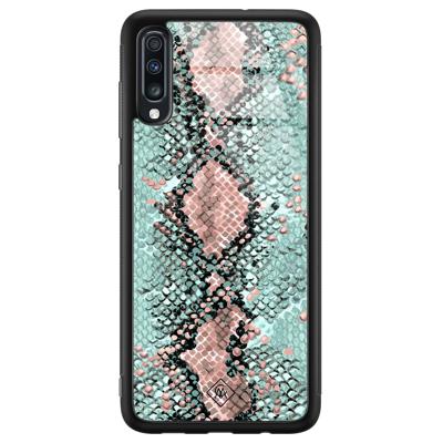 Samsung Galaxy A50 glazen hardcase - Baby snake